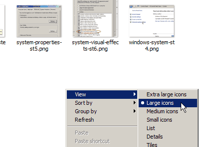 Windows 7 folder option